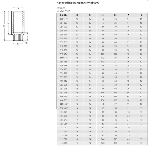 VIEGA 355050 Фитинг резьбовой удлинитель, 40 мм, 3/4" x 3/4" наружная/внутренняя, бронза